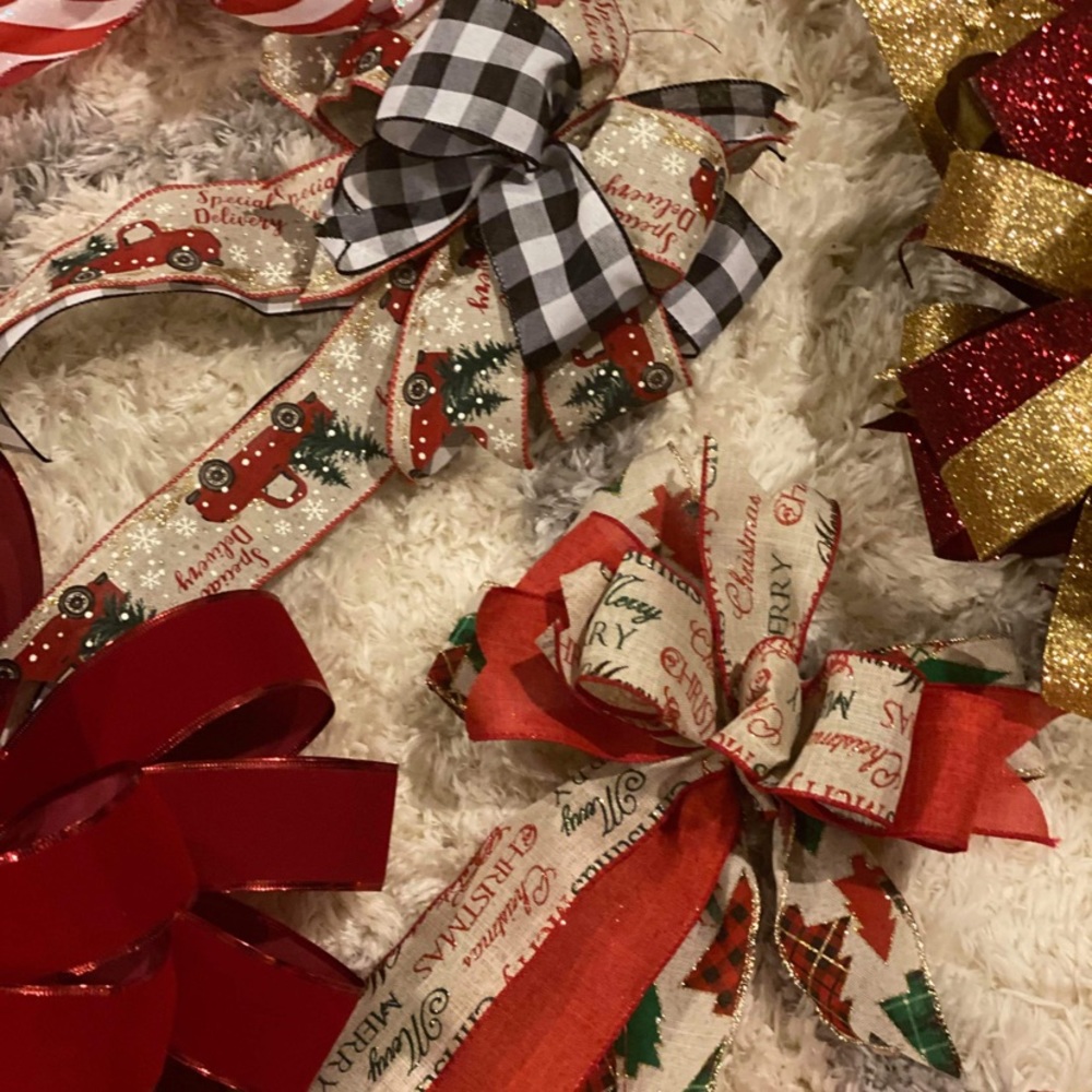 Handmade Christmas bows